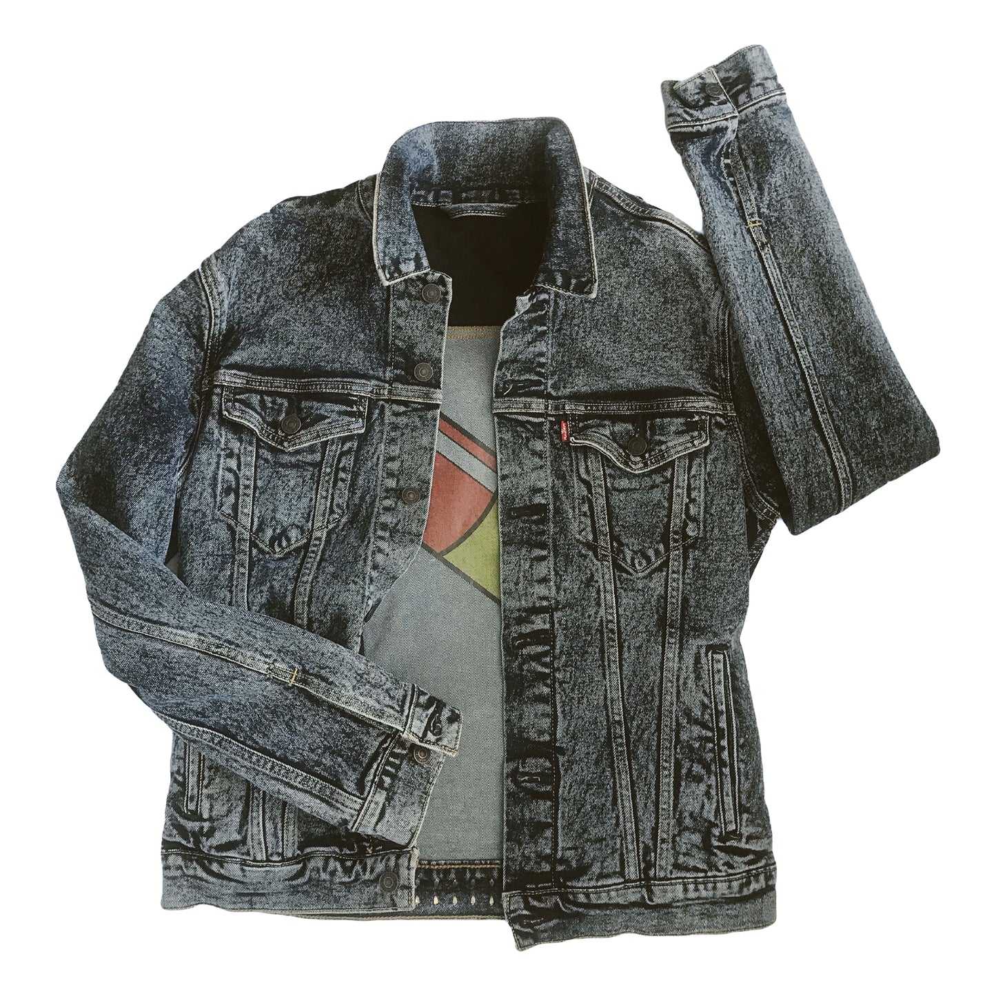 DRESS TO KILL / ACID WASH / STUDDED MEN’S JACKET
