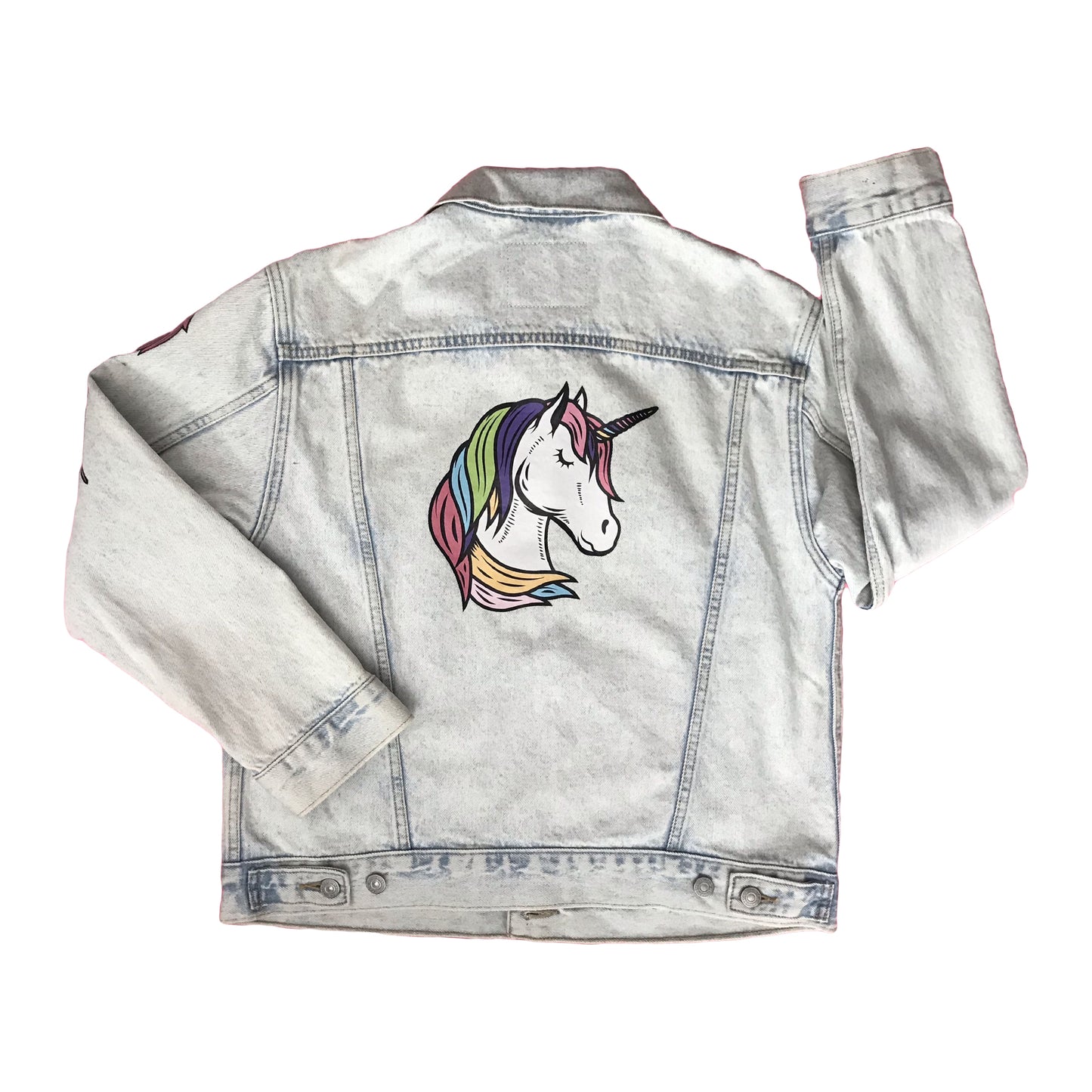 Light wash UNICORN boyfriend’s jacket