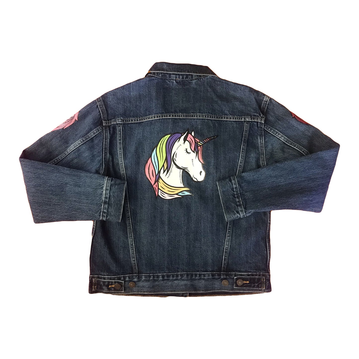 Soft UNICORN boyfriend trucker jacket