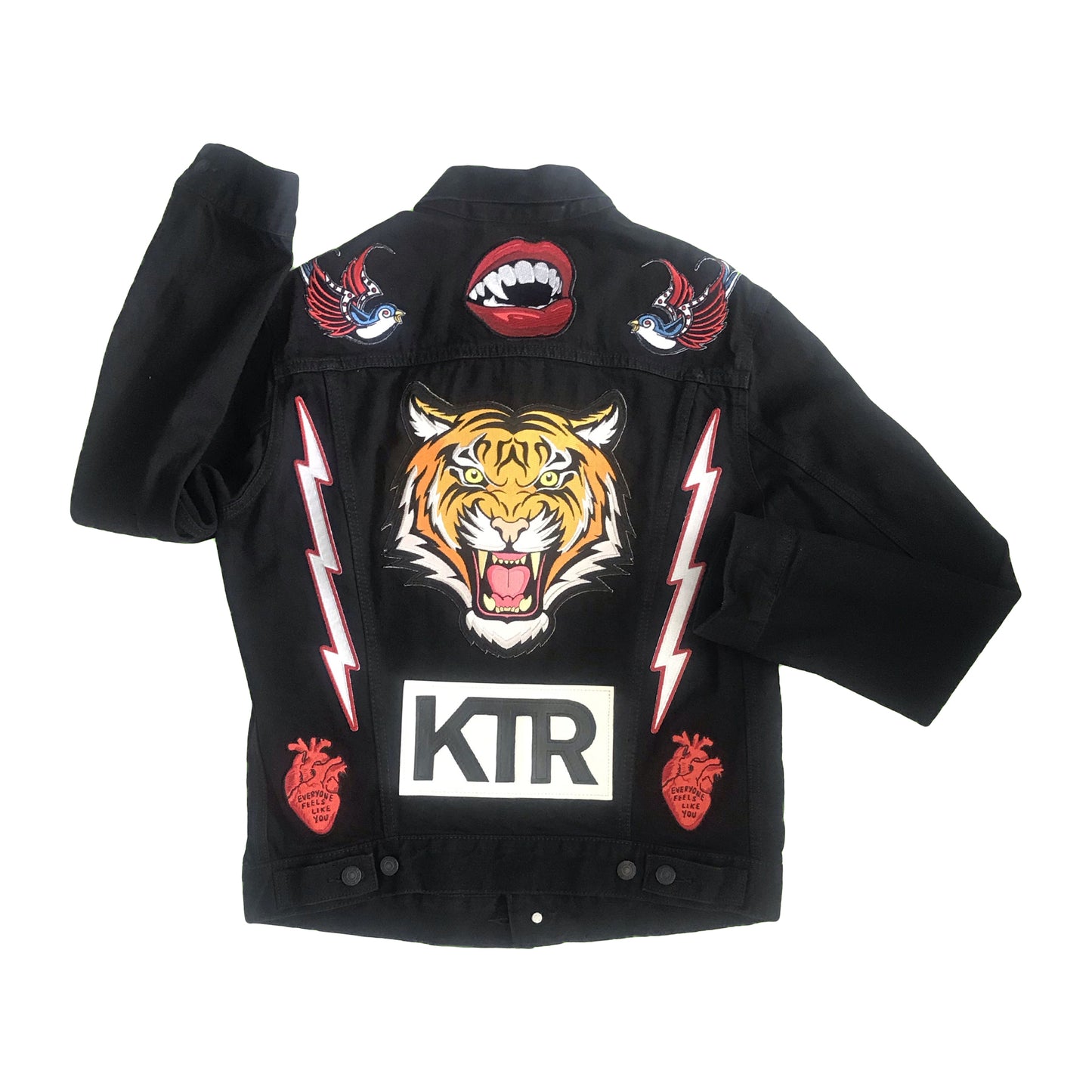 THE OG DELUX JACKET / LEATHER KTR PATCH / EL DIABLO FRONT PATCHES.